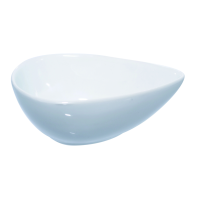 White porcelain mini oval dish