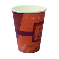 Kaffeebecher mit Café-Aufdruck 280ml 80mm  H111mm