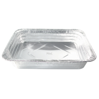 Rectangular "gastronorme" aluminum tray