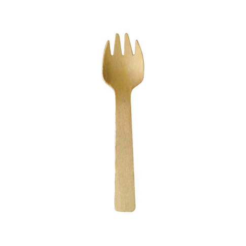 Mini wooden spork