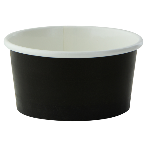 Black paper cup for hot and cold foods