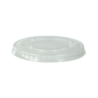 Clear PET plastic flat lid