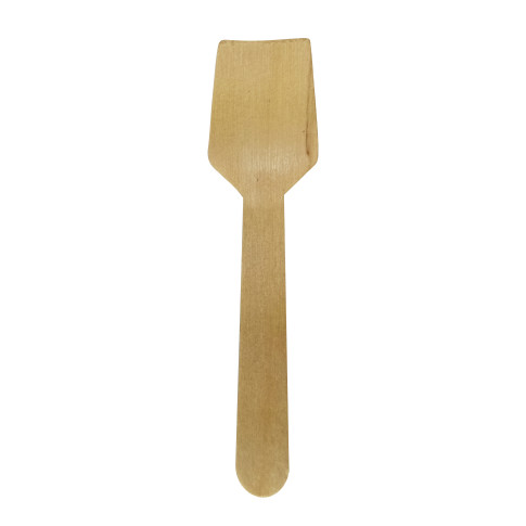 Wood composite reusable ice cream spoon 95mm