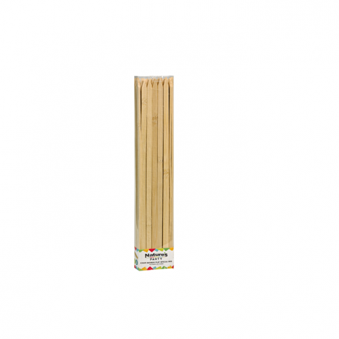 Flat bamboo BBQ skewer