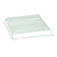 "BioNChic" clear PET plastic lid  181x181mm H30mm