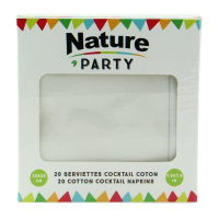 Serviette coton crème pour cocktail